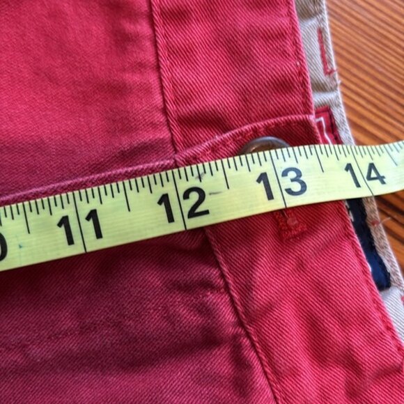 Chaps Mens Red Flat Front Shorts Size 42 - Picture 9 of 12